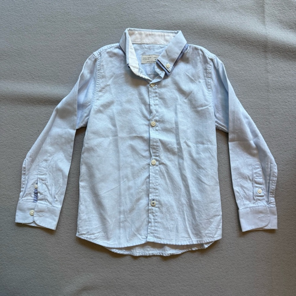 Zara Boys Collection Light Blue Button Down Shirt